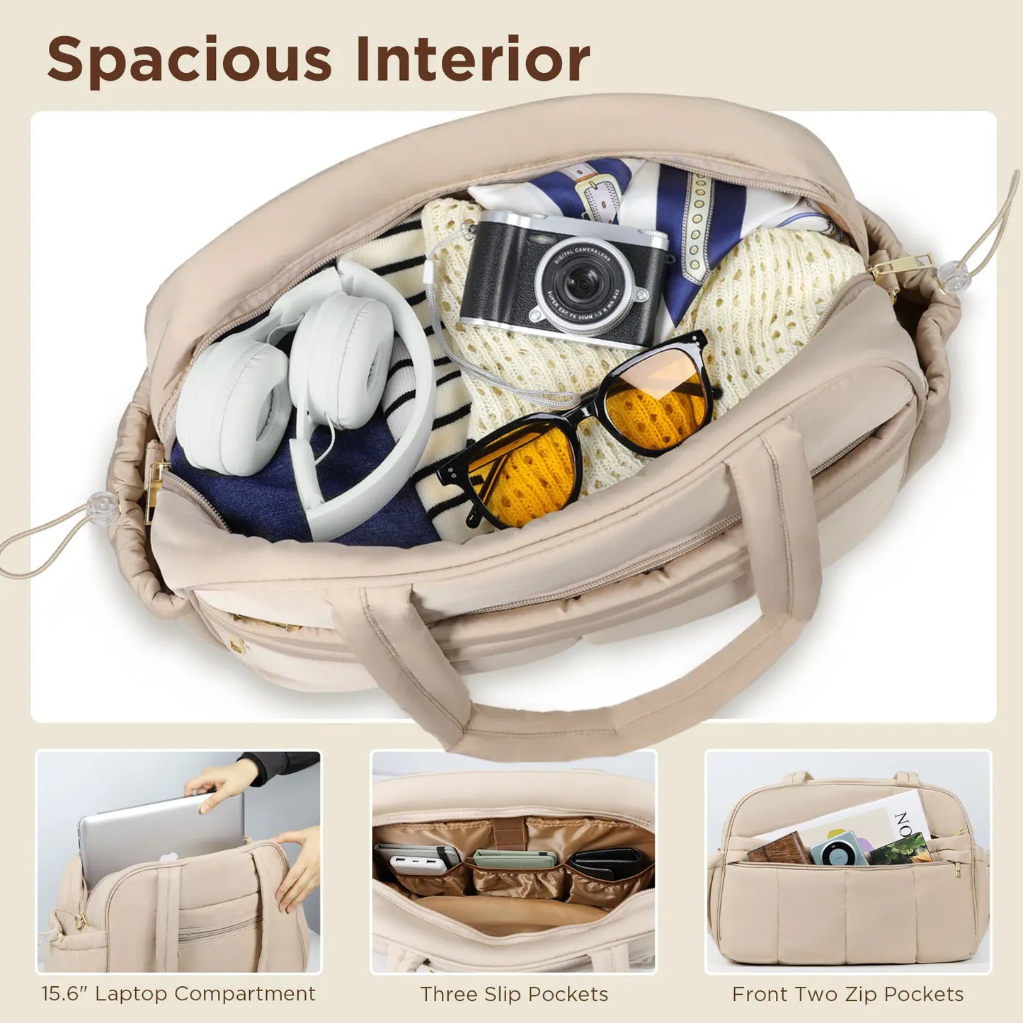 CN Guangdong Quilted Weekender Carry On Duffle Bag Lite