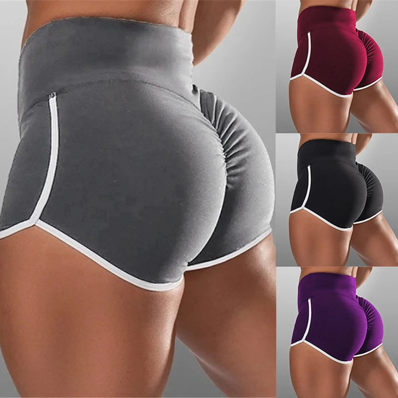 CN Women Yoga Shorts Stretchy Fitness Gym Skinny Shorts