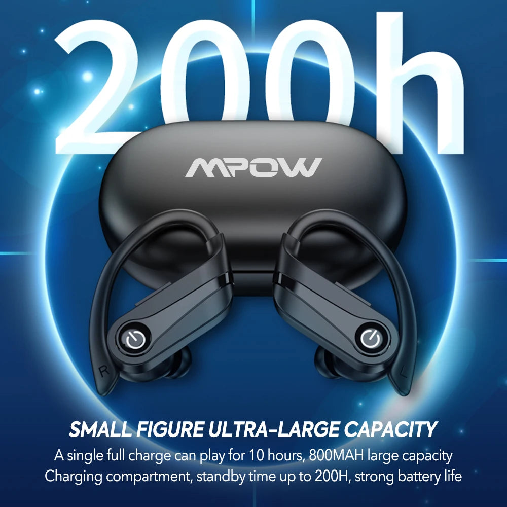 MPOW Q63 Bluetooth 5.3 Earbuds With Mic IPX7 Waterproof