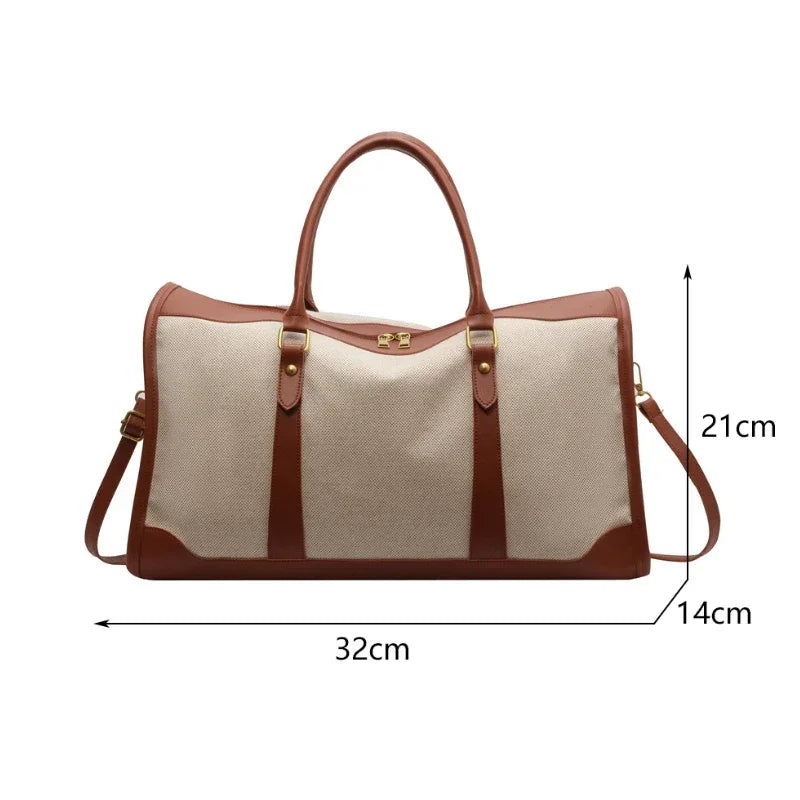YIYUEQIANLICN Travel Handbag Nylon PU Leather Crossbody