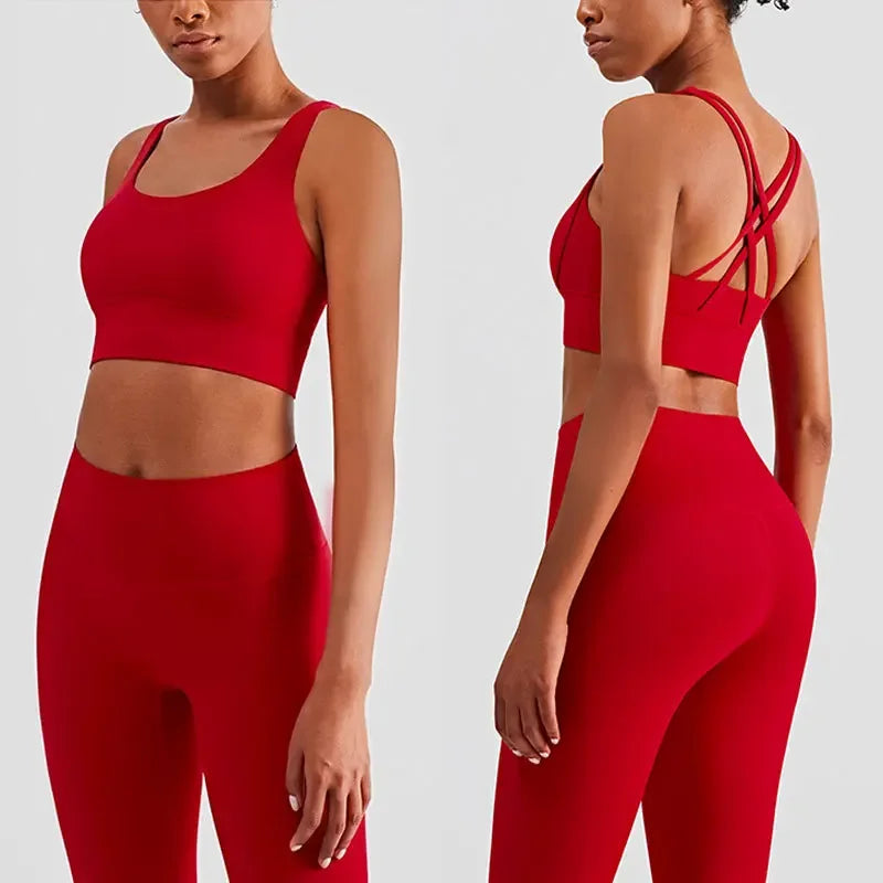 Zhejiang Women 2 Piece Yoga Tracksuit Set Bra Leggings