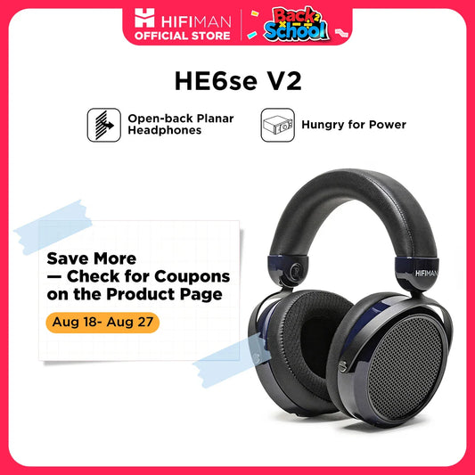 Hifiman HE6se Planar Magnetic Audiophile Headphones