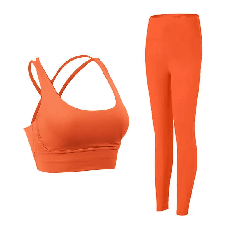 Zhejiang Women 2 Piece Yoga Tracksuit Set Bra Leggings