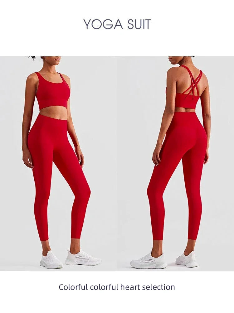 Zhejiang Women 2 Piece Yoga Tracksuit Set Bra Leggings